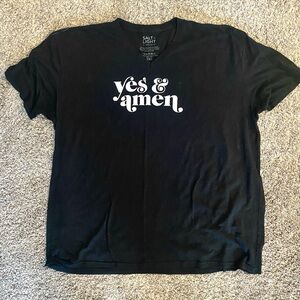 Christian V-Neck Tee - “Yes & Amen”